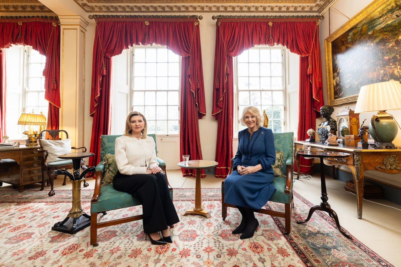 Olena Zelenska showed how the meeting with Queen Camilla was (photo)
