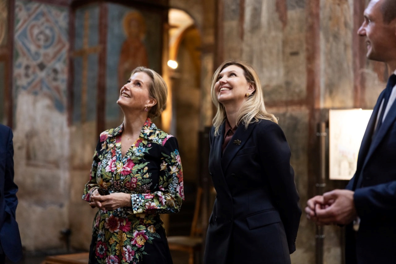 В каком наряде Елена Зеленская встретила герцогиню Эдинбургскую в Киеве (фото)