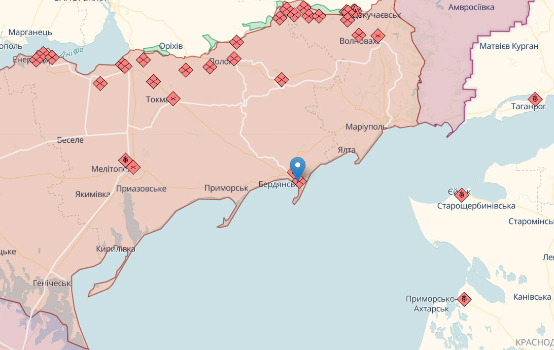 ВСУ ударили по штабу оккупантов в Бердянске, - СтратКом