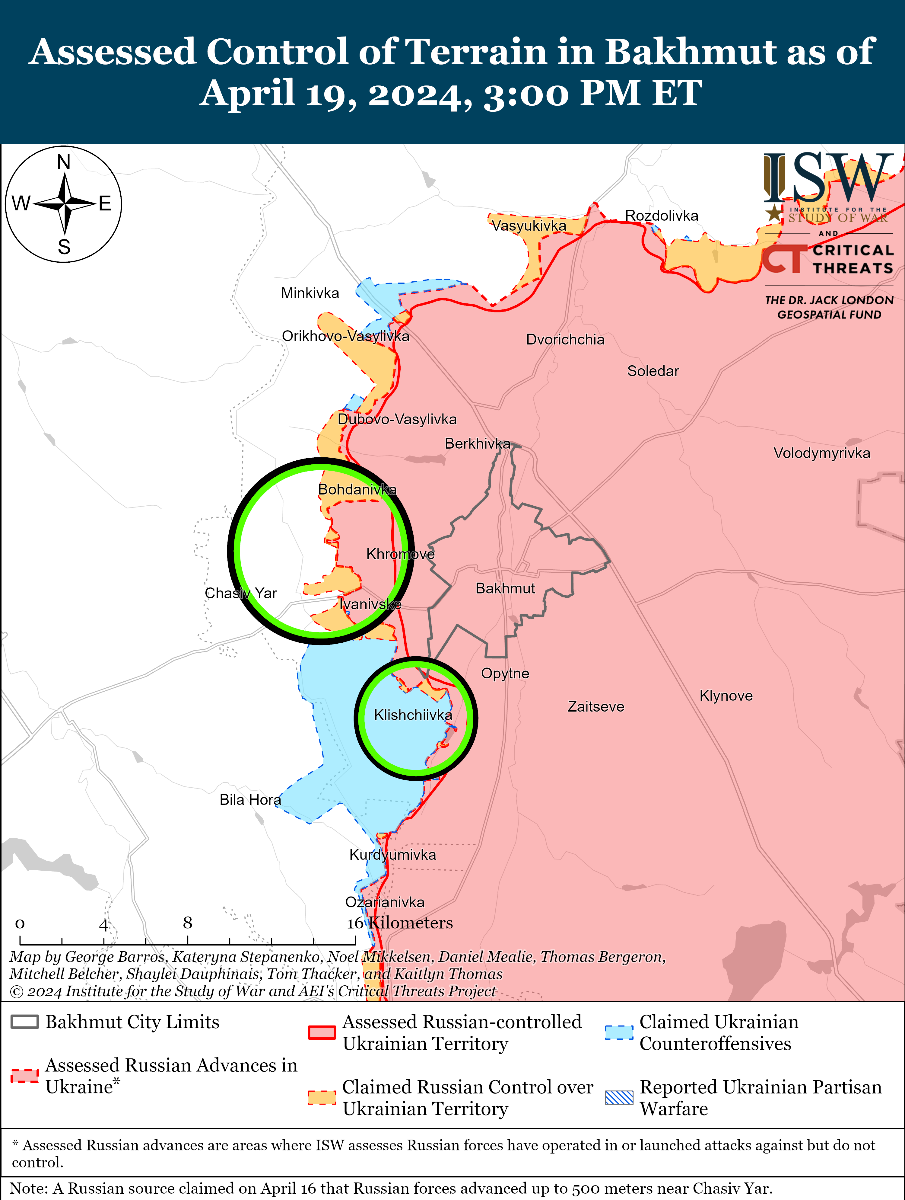 ВСУ сожгли много бронетехники россиян, враг давит под Часовым Яром и Авдеевкой: карты ISW