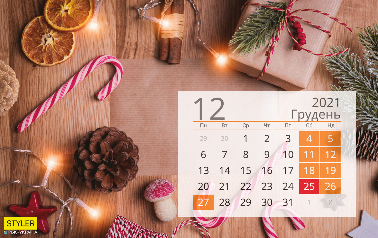 Праздники и выходные декабря 2021: сколько будем дополнительно отдыхать
