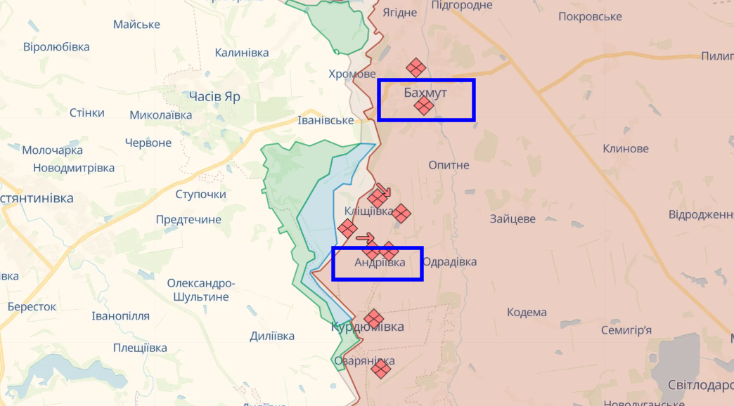 Українські війська просунулися на південному фланзі Бахмута, - Генштаб