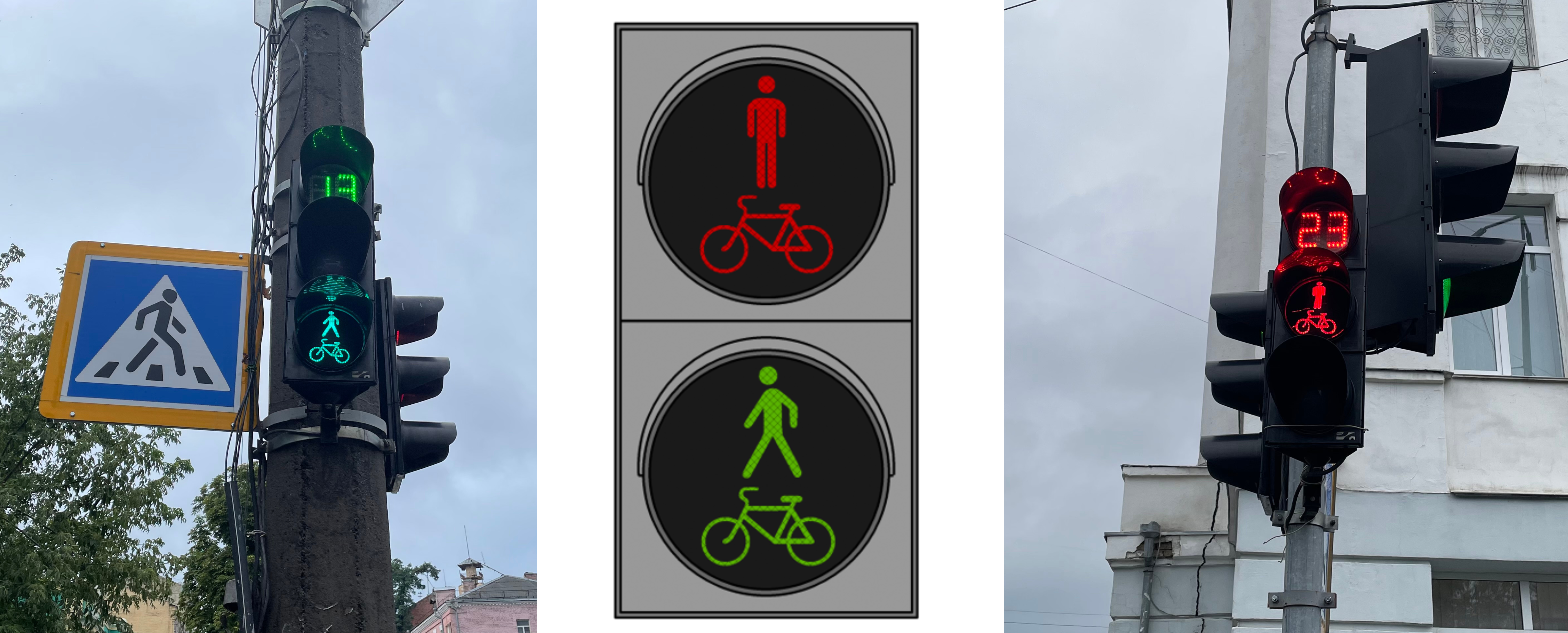 Не для авто. У Києві тестують нові світлофори