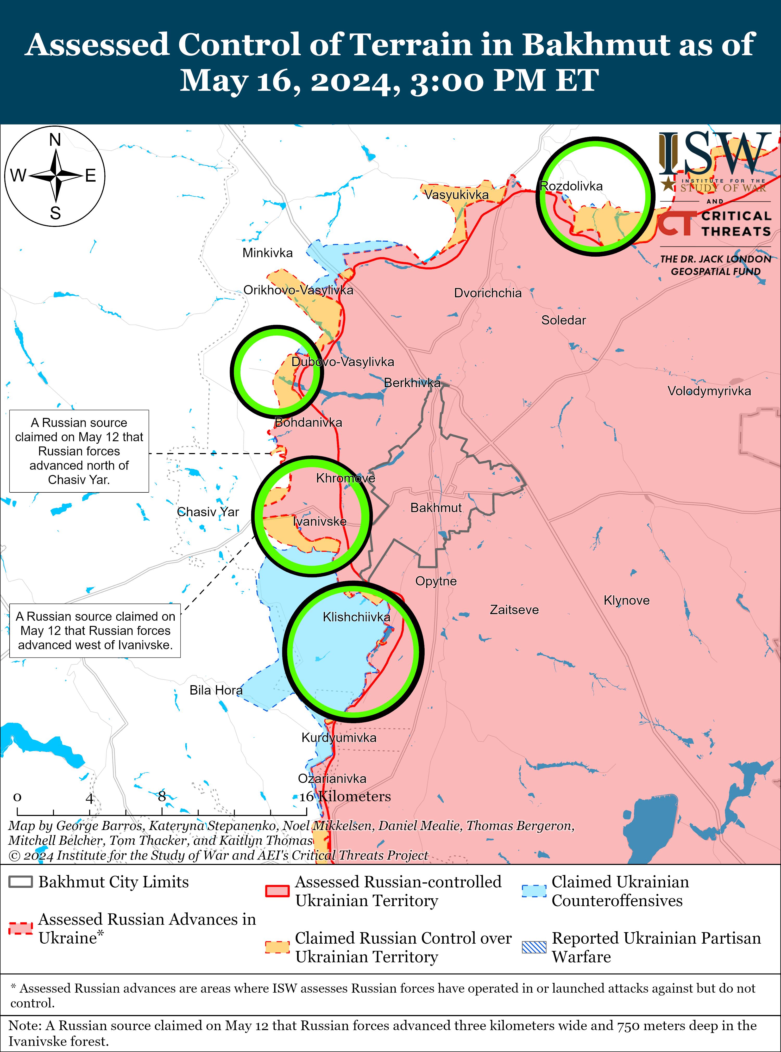 ЗСУ витіснули ворога з позиції під Куп’янськом, РФ тисне в Харківській області: карти ISW