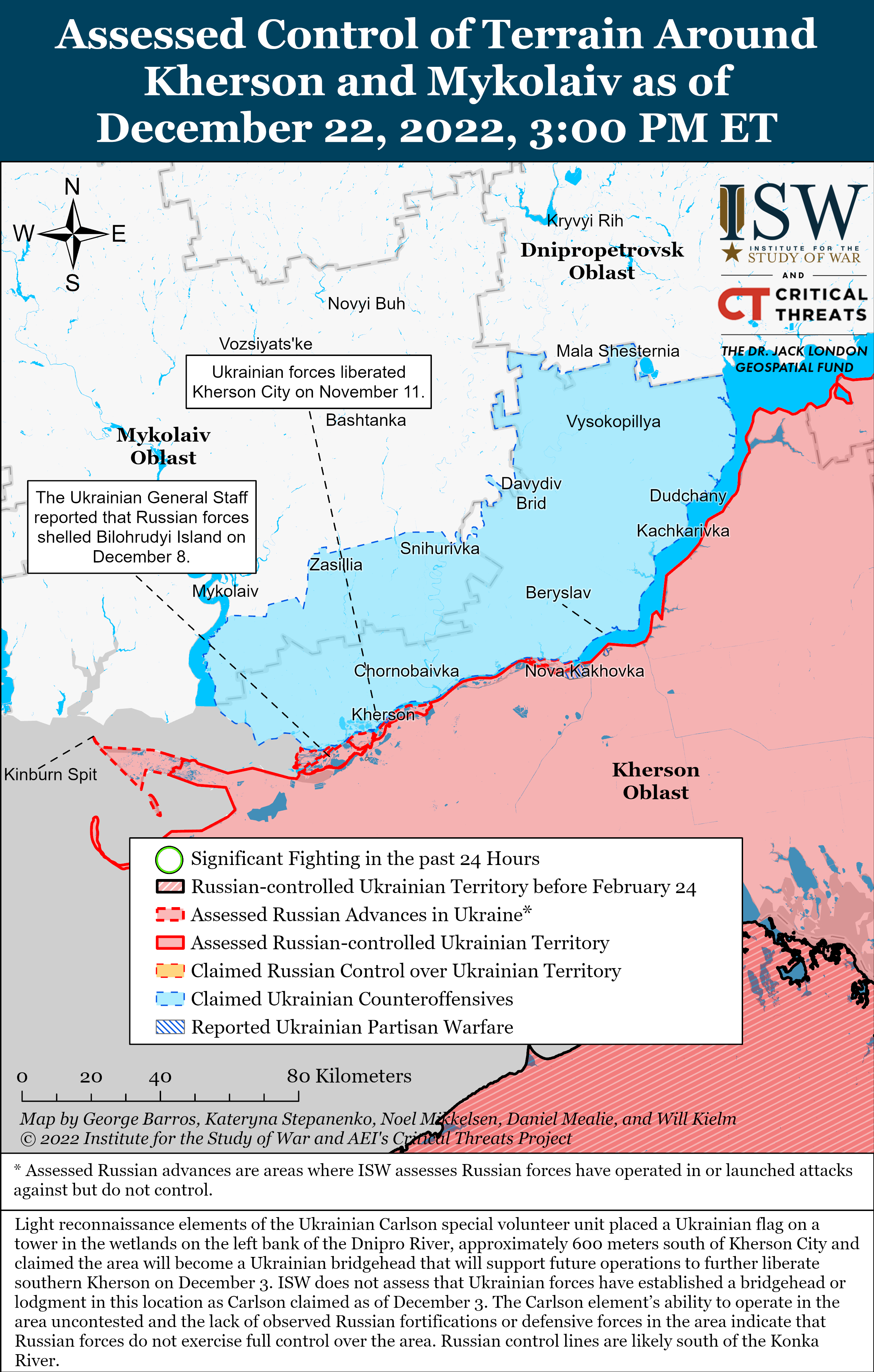Оккупанты готовятся к контрнаступлению ВСУ на левом берегу Днепра и в Крыму: карты боев