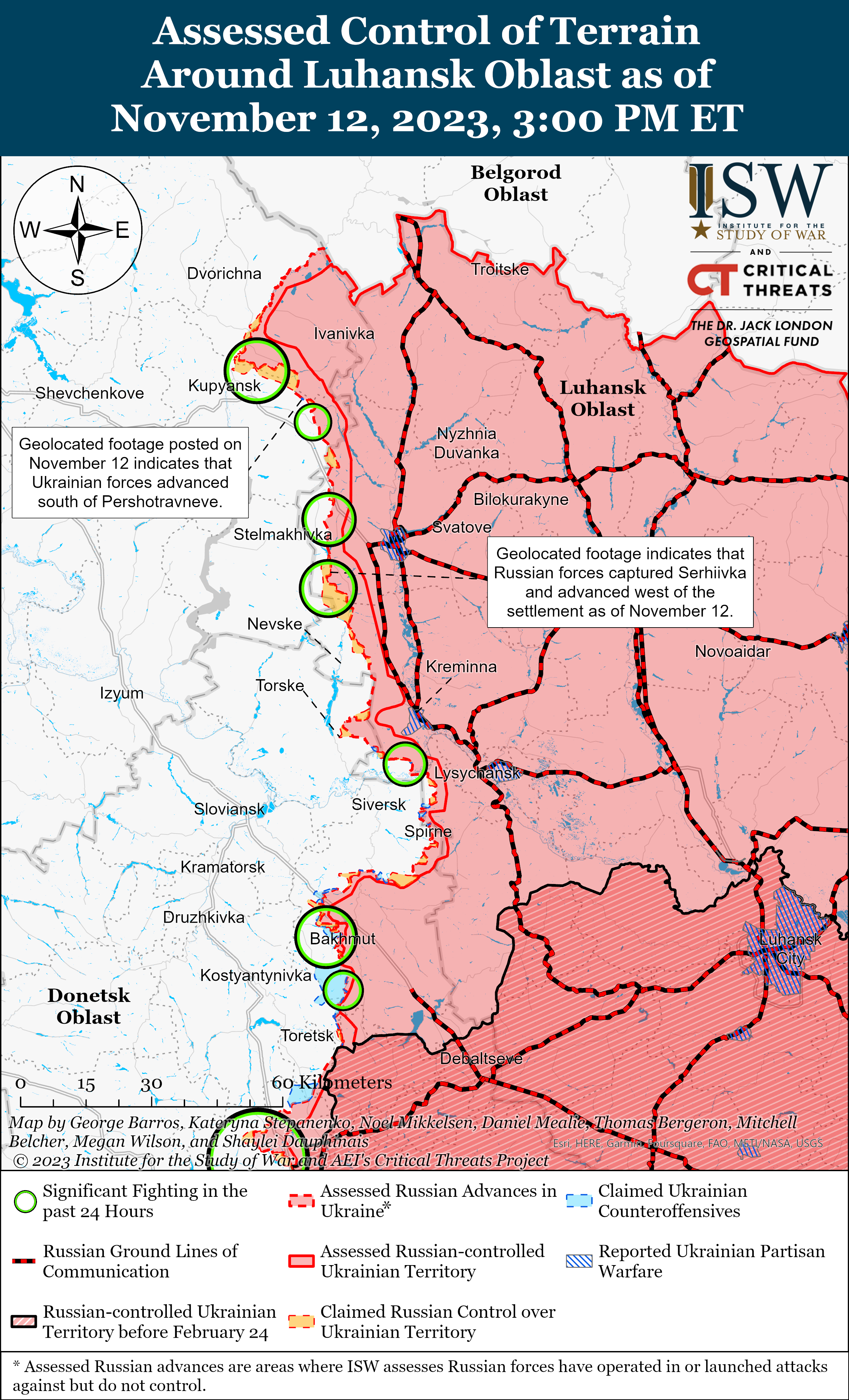 Українські війська продовжили наступ у західній частині Запорізької області: карти ISW