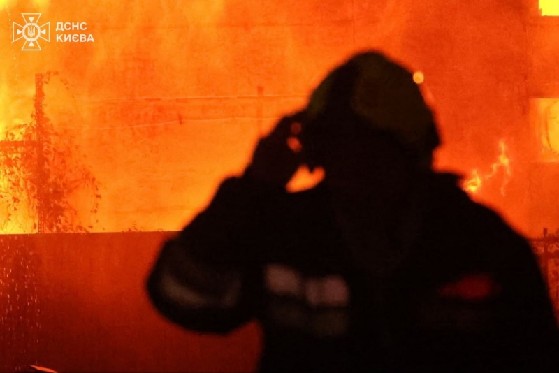 Kyiv warehouses burn after Russian attack as casualties reported