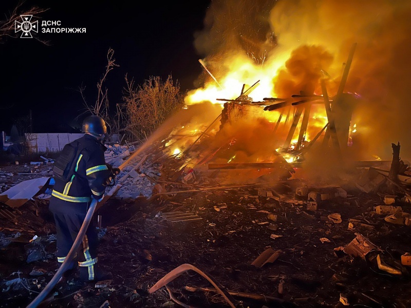 Zaporizhzhia hit by Russian strikes for second night: Civilian homes and infrastructure burn