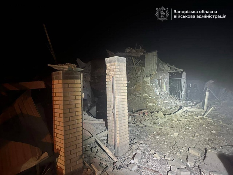 Russian strike hits Zaporizhzhia, sparks fire at gas station