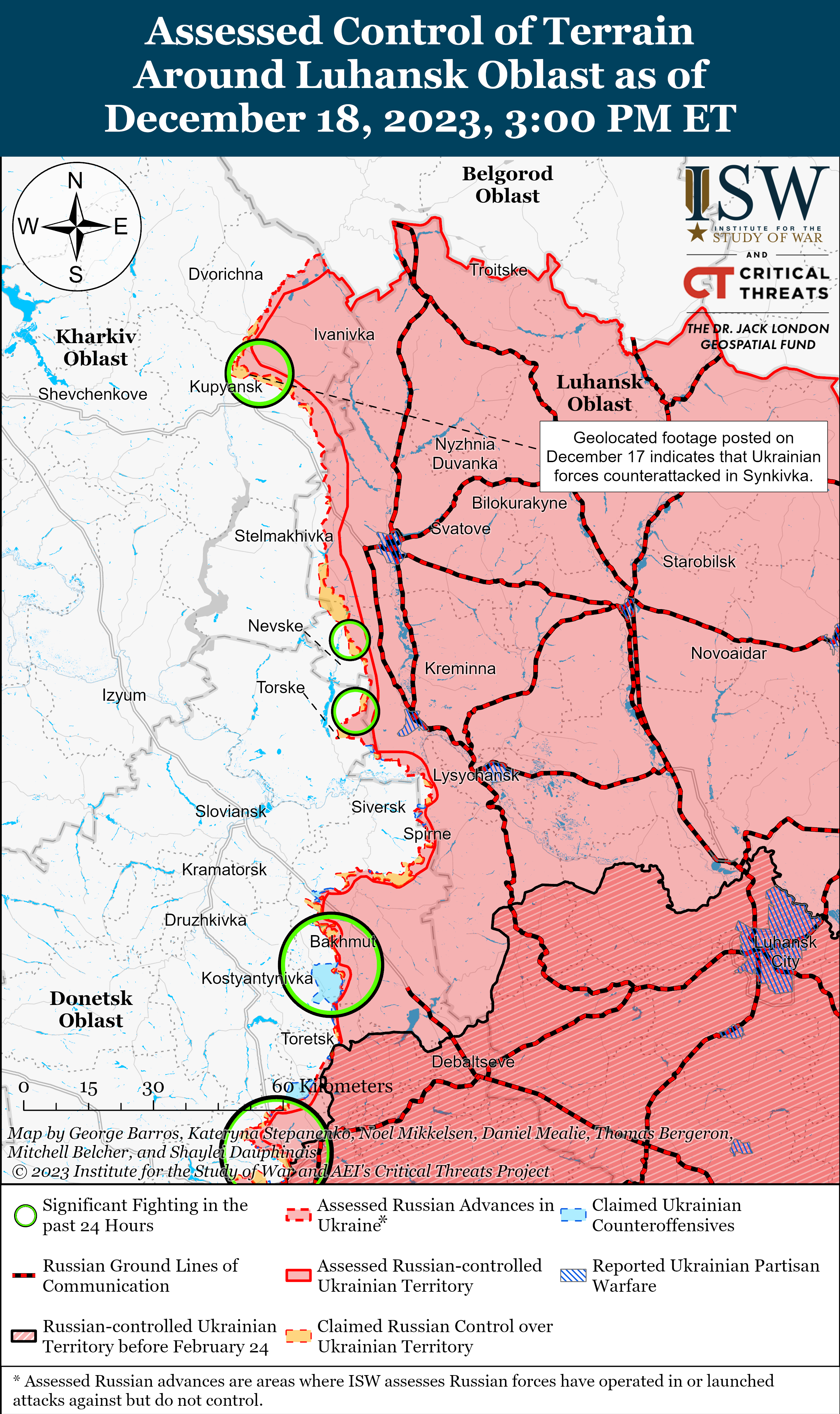ВСУ атаковали в западной части Запорожской области: карты ISW