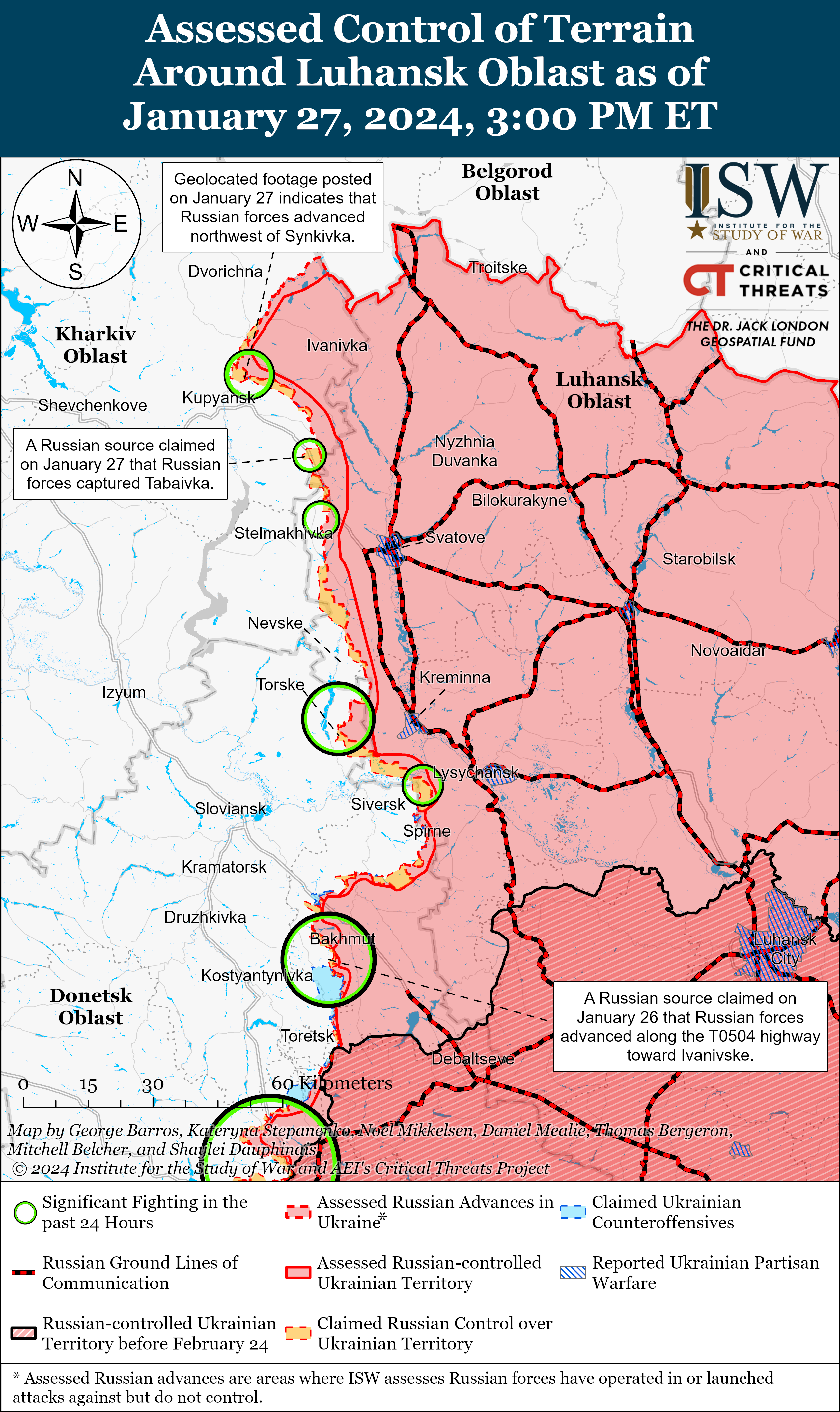 Інтенсивність боїв на Куп'янському напрямку збільшилася: карти ISW