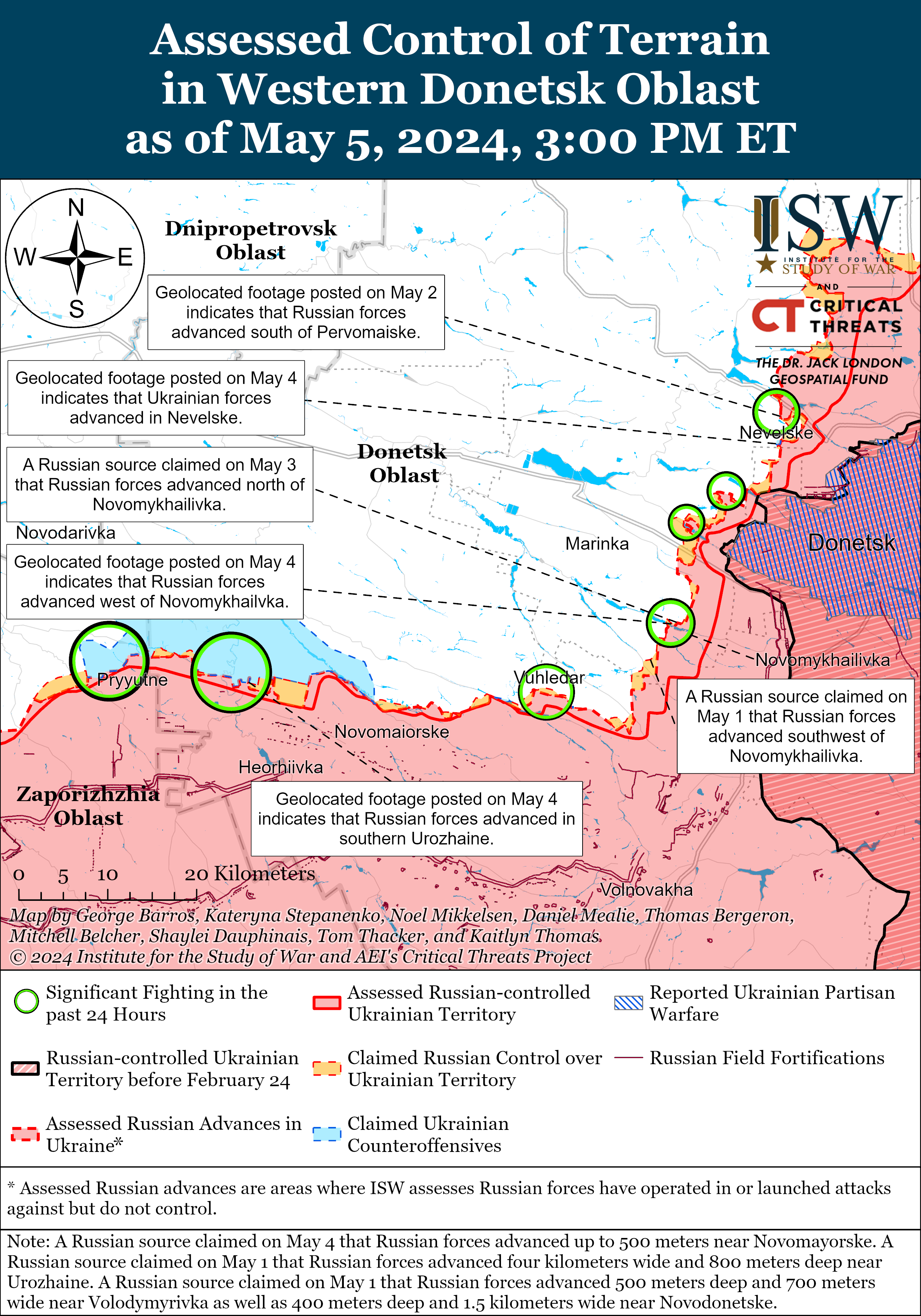 ЗСУ розширили позиції в Кринках, а окупанти просунулися під Куп’янськом: карти ISW