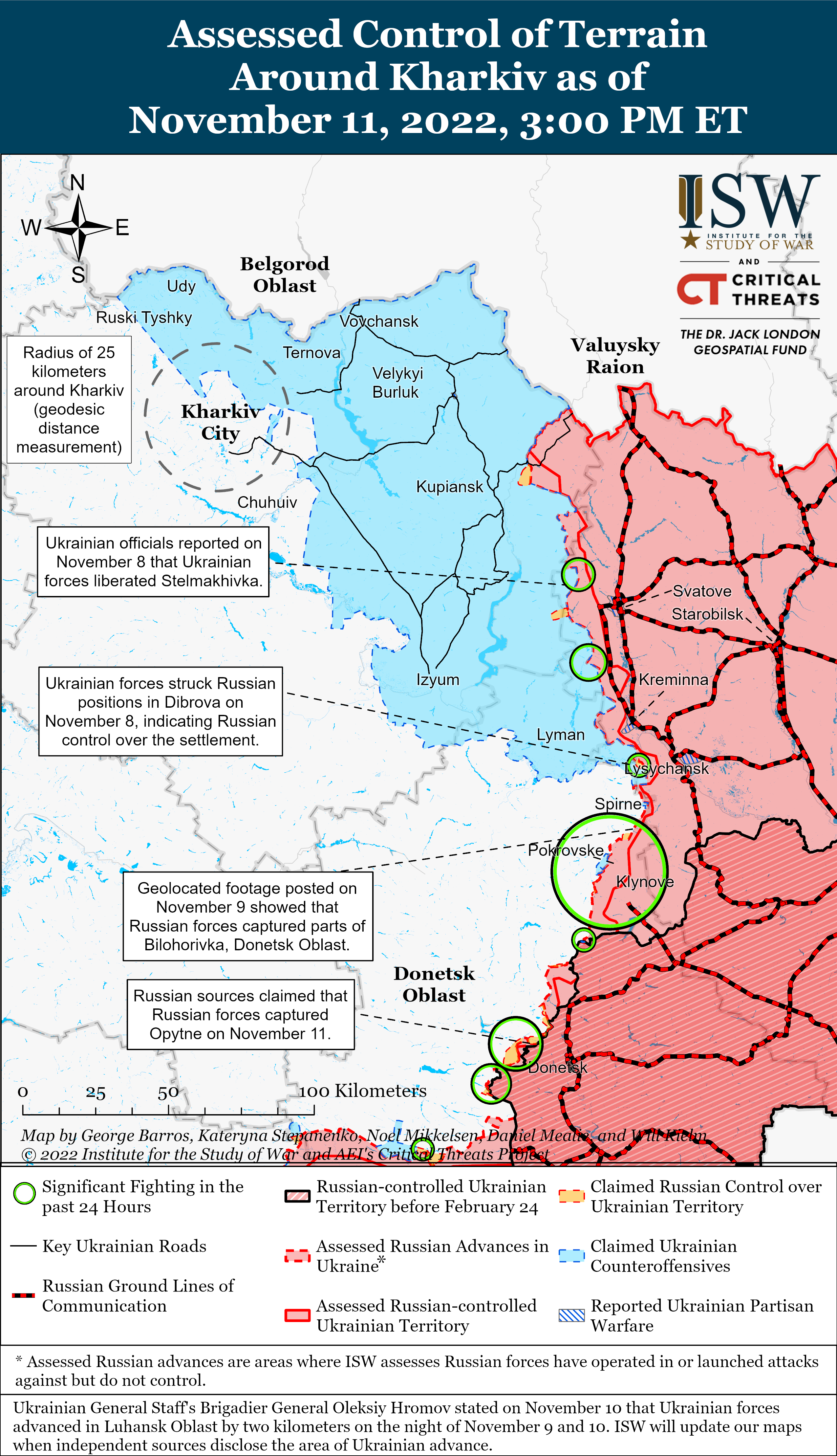 Звільнення правобережжя Херсонської області і просування ЗСУ до Сватового: нові карти боїв