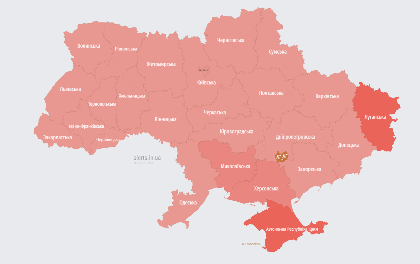 У Полтавській області пролунали вибухи під час тривоги