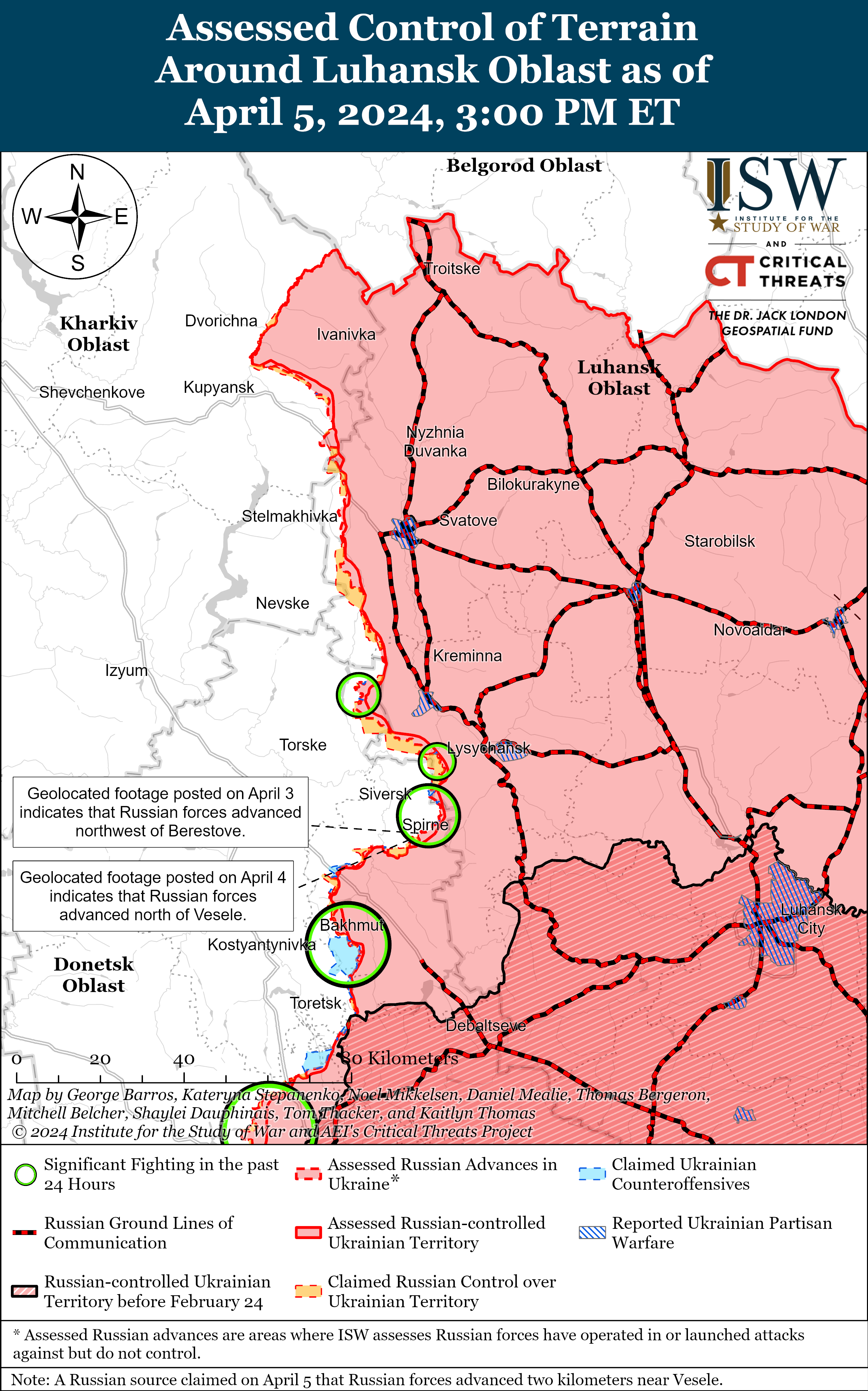 Війська РФ розпочали нову хвилю атак на Бахмутському напрямку: карти ISW