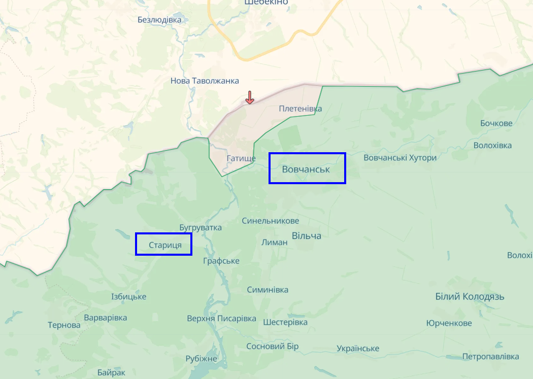 Украинские войска контратаковали в районе Волчанска, - Генштаб