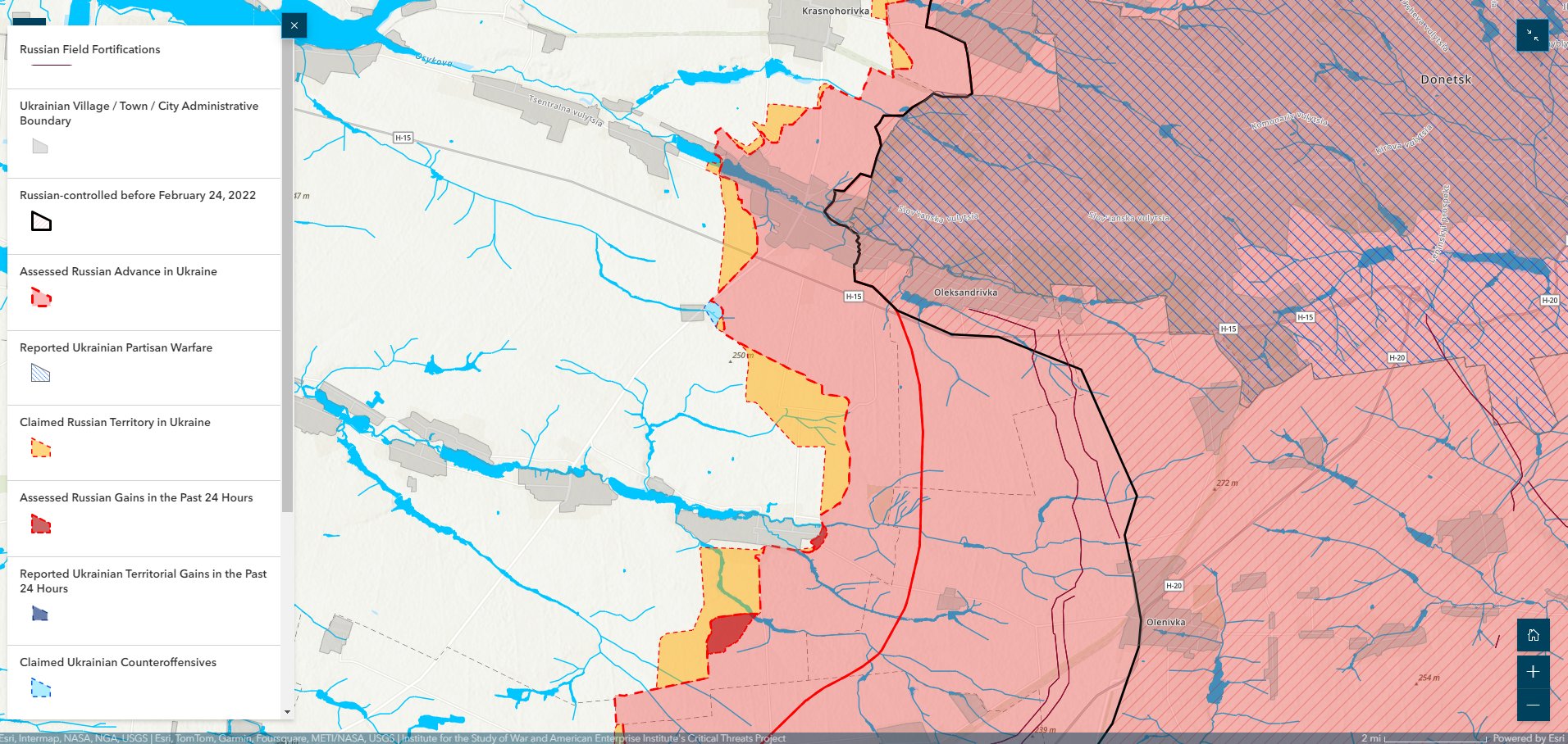 На большинстве направлений продолжаются позиционные бои: карты ISW