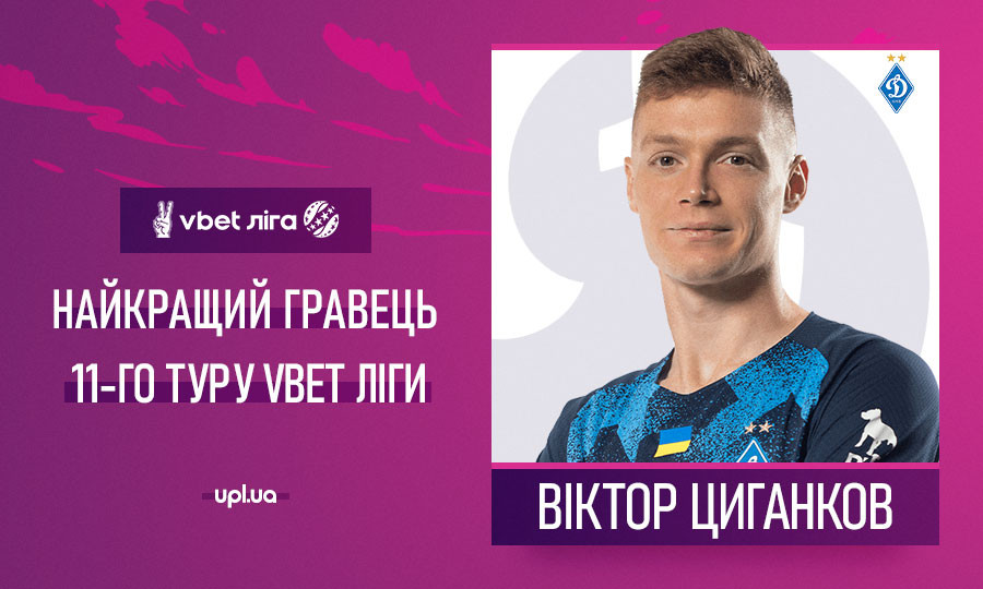 Лидер &quot;Динамо&quot; стал лучшим игроком тура УПЛ