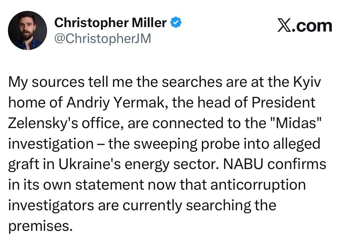 Zelenskyy's top aide Yermak raided amid major energy corruption probe: Details