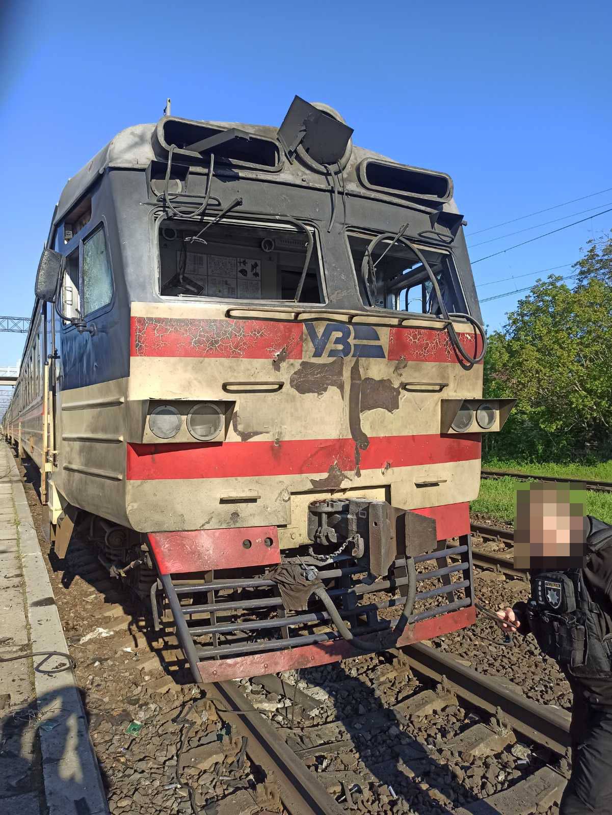Russian drone strikes commuter train in Ukraine's Zaporizhzhia region, 2 passengers injured