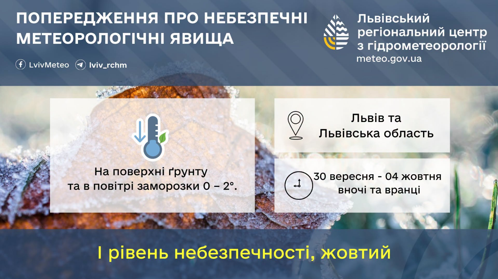 Украину накроют первые заморозки: уже на этой неделе ожидается до -5