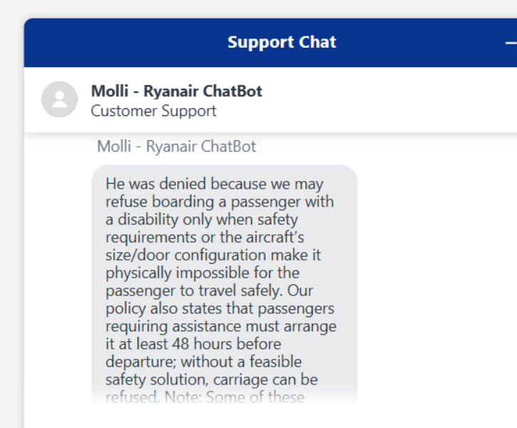 Ryanair leaves Ukrainian passenger with disability stranded in Norway for 2 days