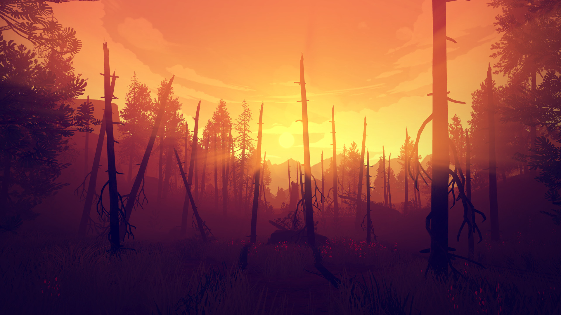 Один із моментів гри Firewatch