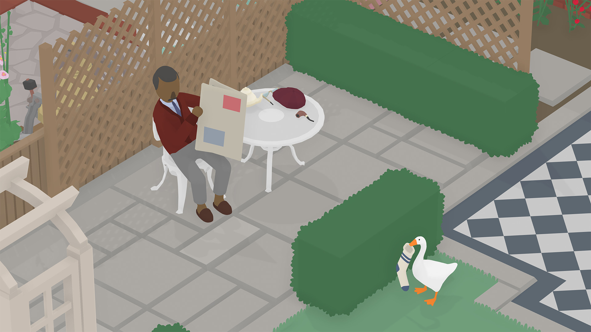 Витівки нахабного гусака в Untitled Goose Game 