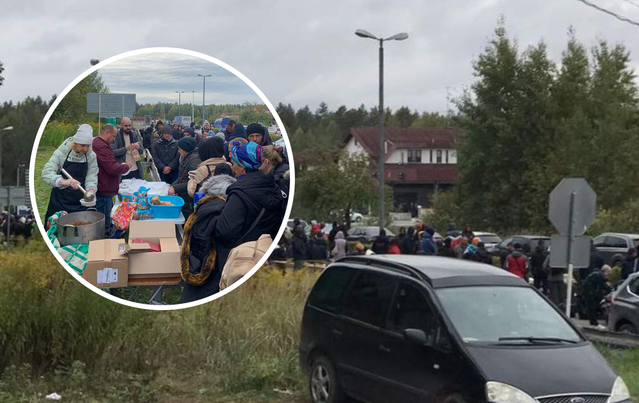 Гуманітарна катастрофа. Сотні українських біженців мерзнуть на кордоні Росії з ЄС