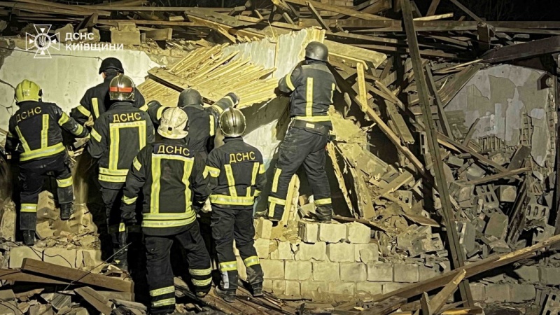 Ukraine's State Emergency Service reports destruction, child hurt in attack on Kyiv region