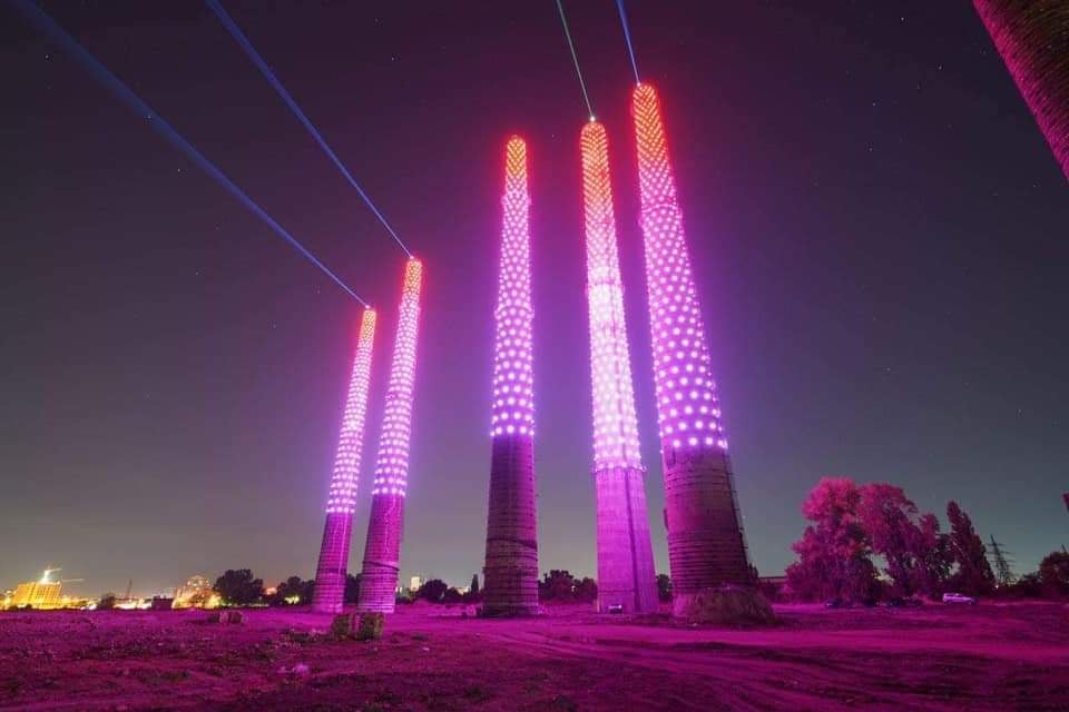 У Дніпрі День міста завершили видовищним світло-лазерним шоу