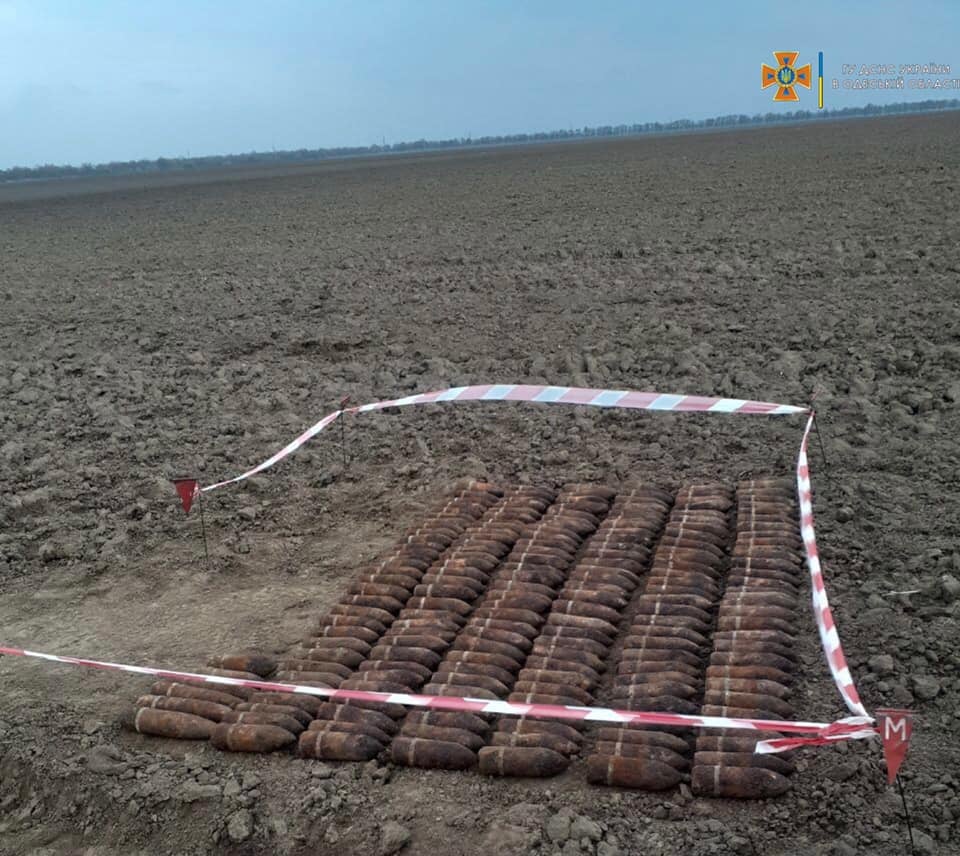 В Одесской области нашли почти 400 снарядов времен Второй мировой войны