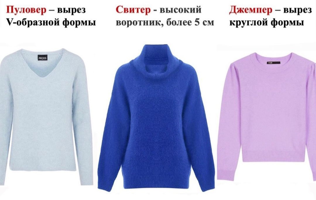 Называем одежду правильно: чем свитшот отличается от худи, а кофта от свитера