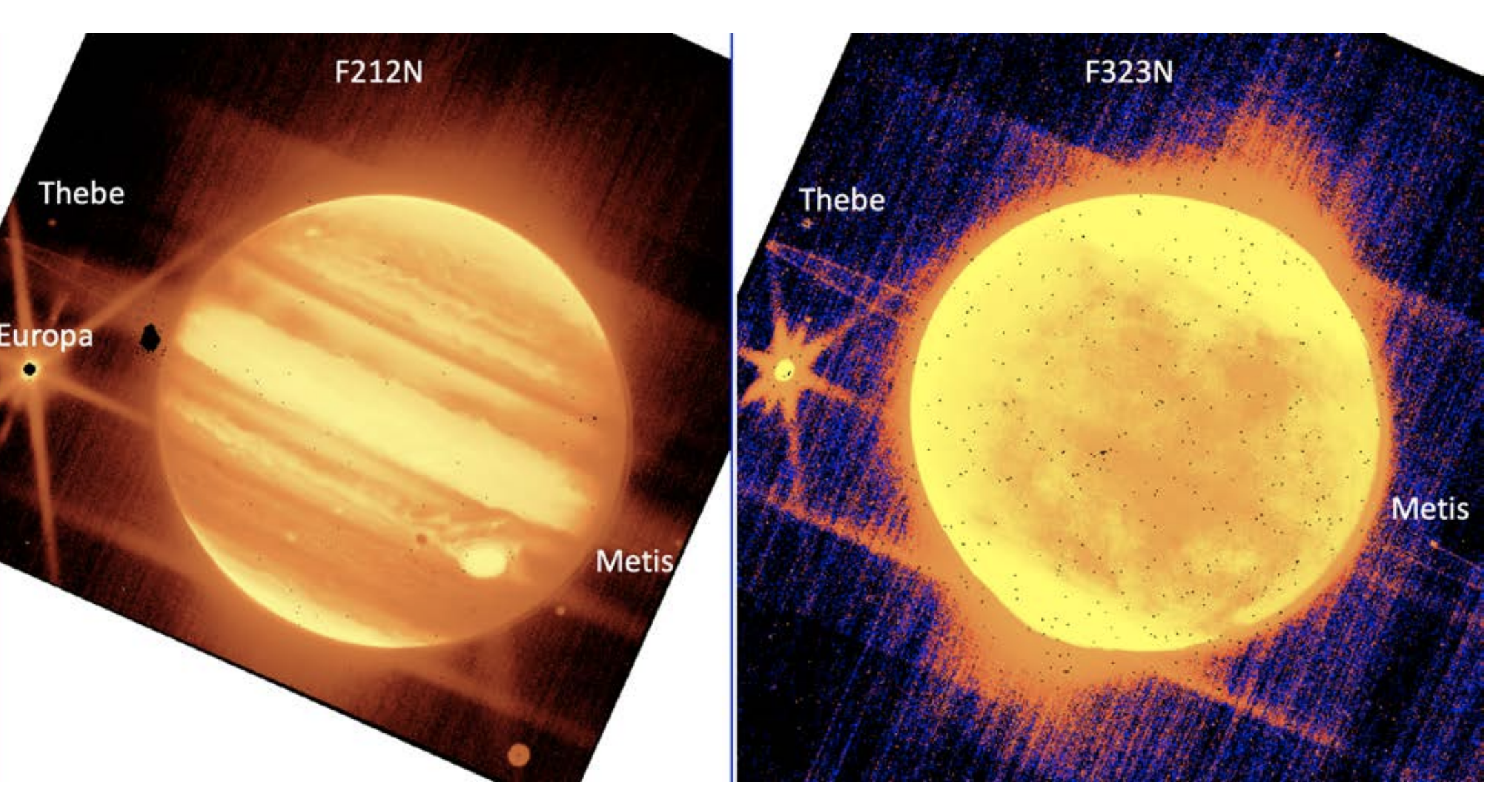 James Webb показав унікальні фотографії Юпітера та його супутників