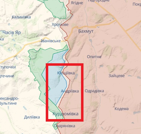 DeepState: ВСУ продвигаются на юг от Бахмута и под Ореховым в Запорожской области