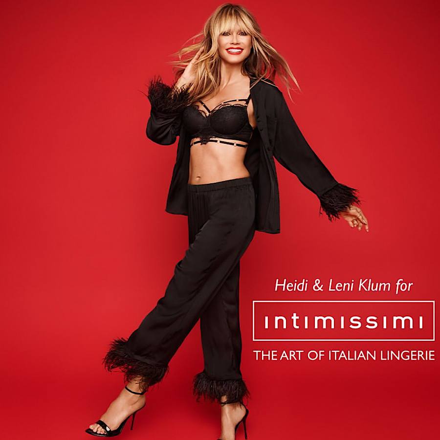 50-летняя Хайди Клум вместе с 19-летней дочерью показали соблазнительные фото в нижнем белье