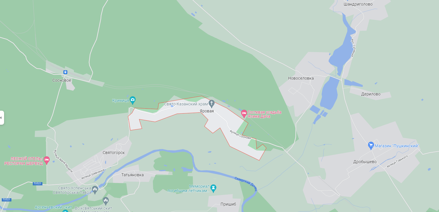 В Яровой Донецкой области подняли украинский флаг