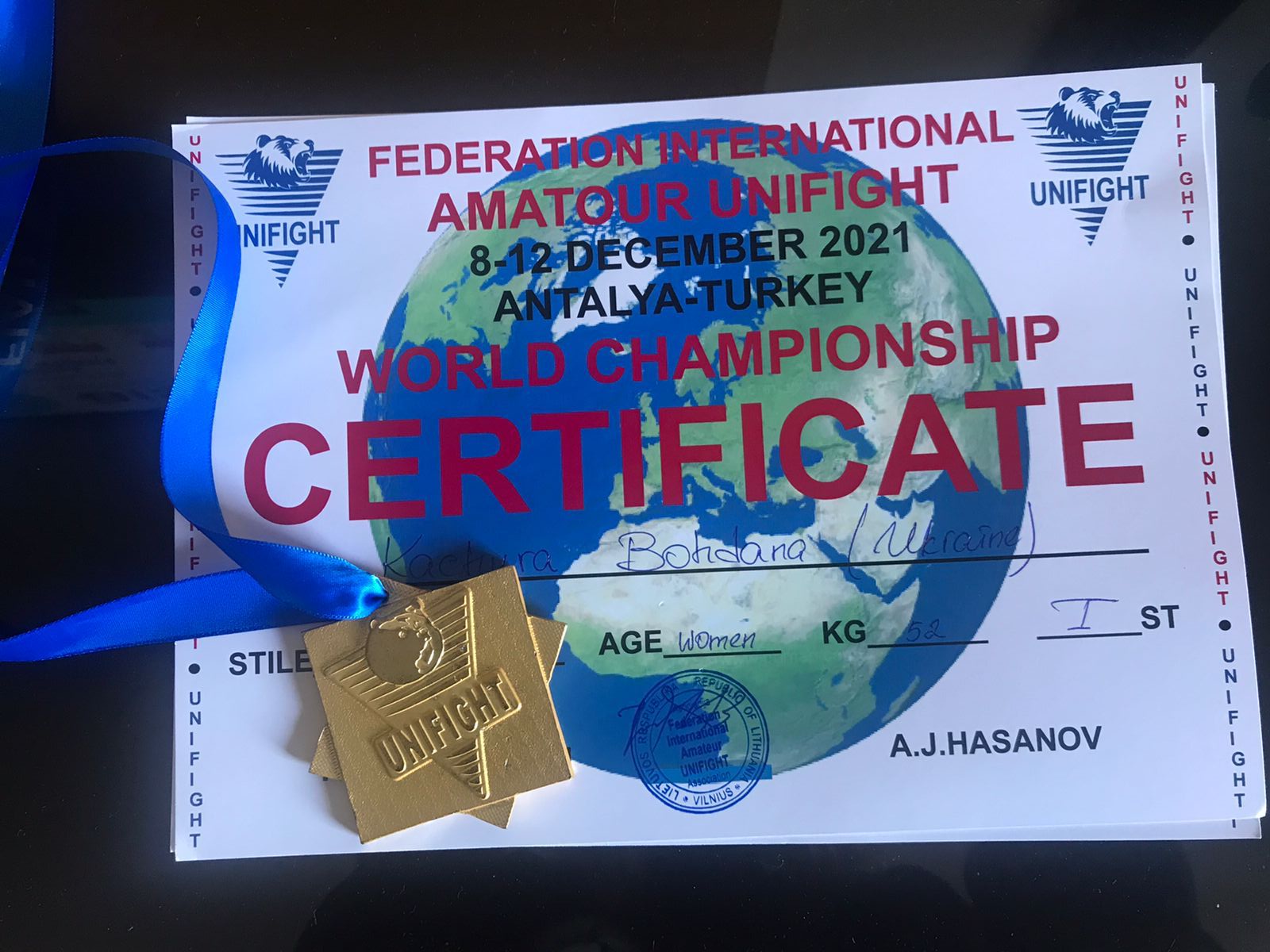 20-летняя украинская пограничница стала чемпионкой мира по универсальному бою