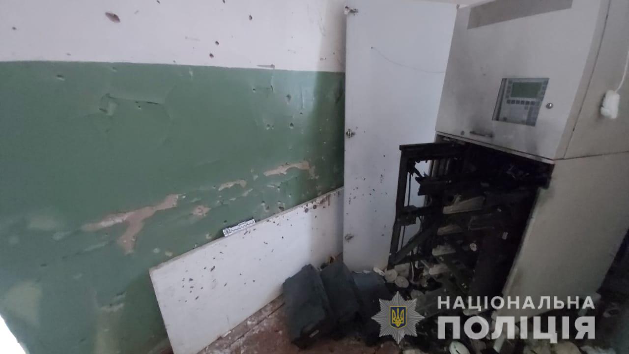 В Харьковской области ночью подорвали банкомат в больнице