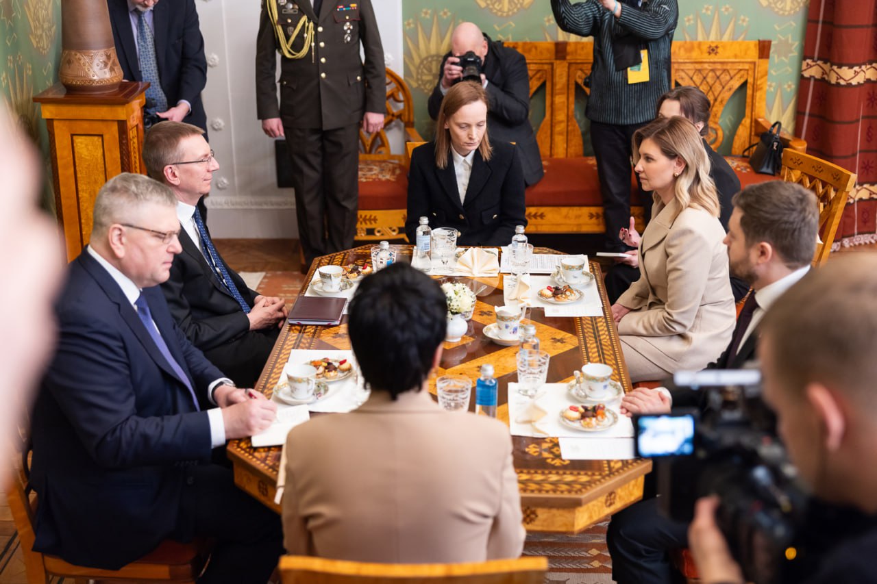 Елена Зеленская покорила президента Латвии нежным образом (фото)