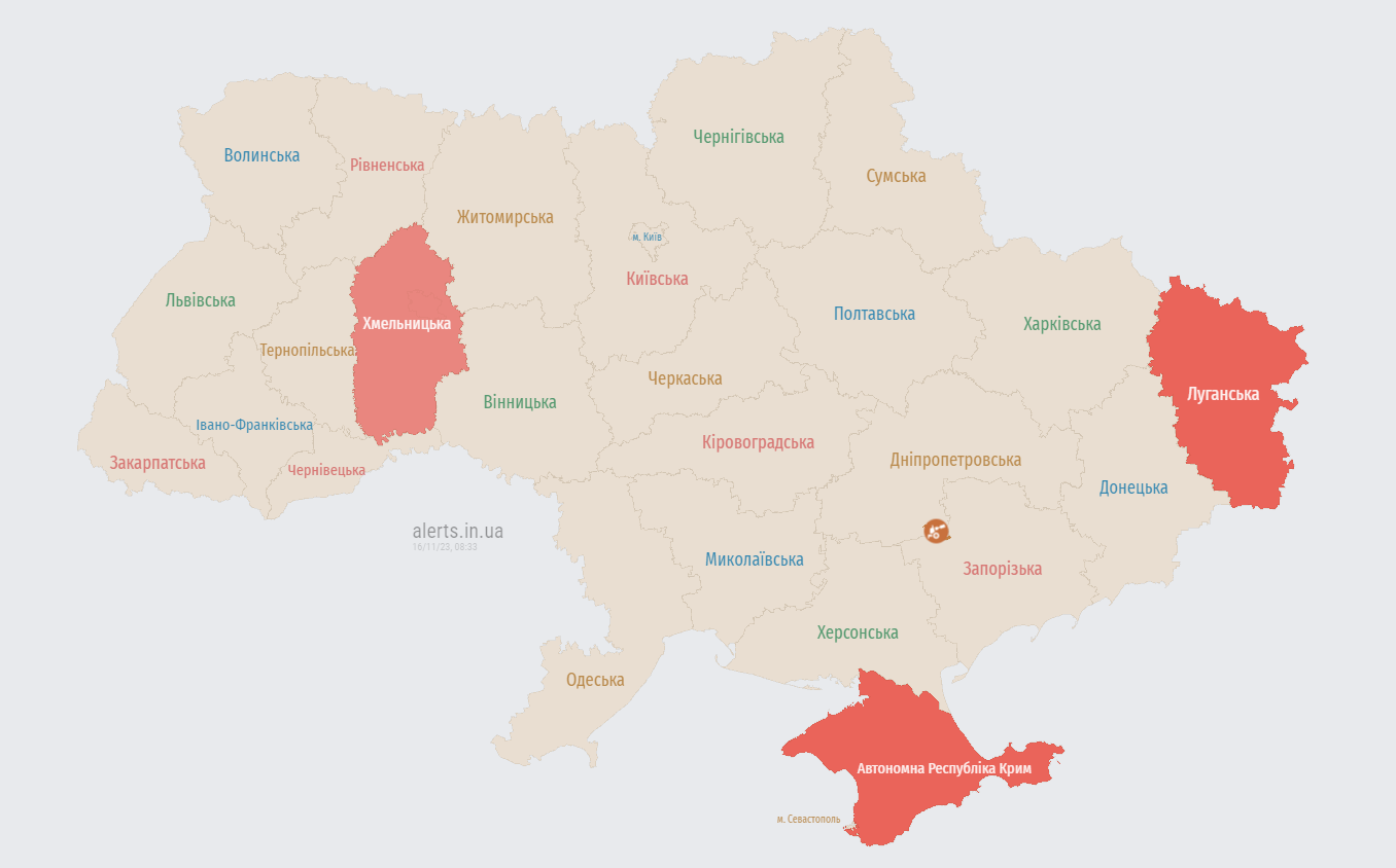 В Хмельницкой области взрывы, работает ПВО