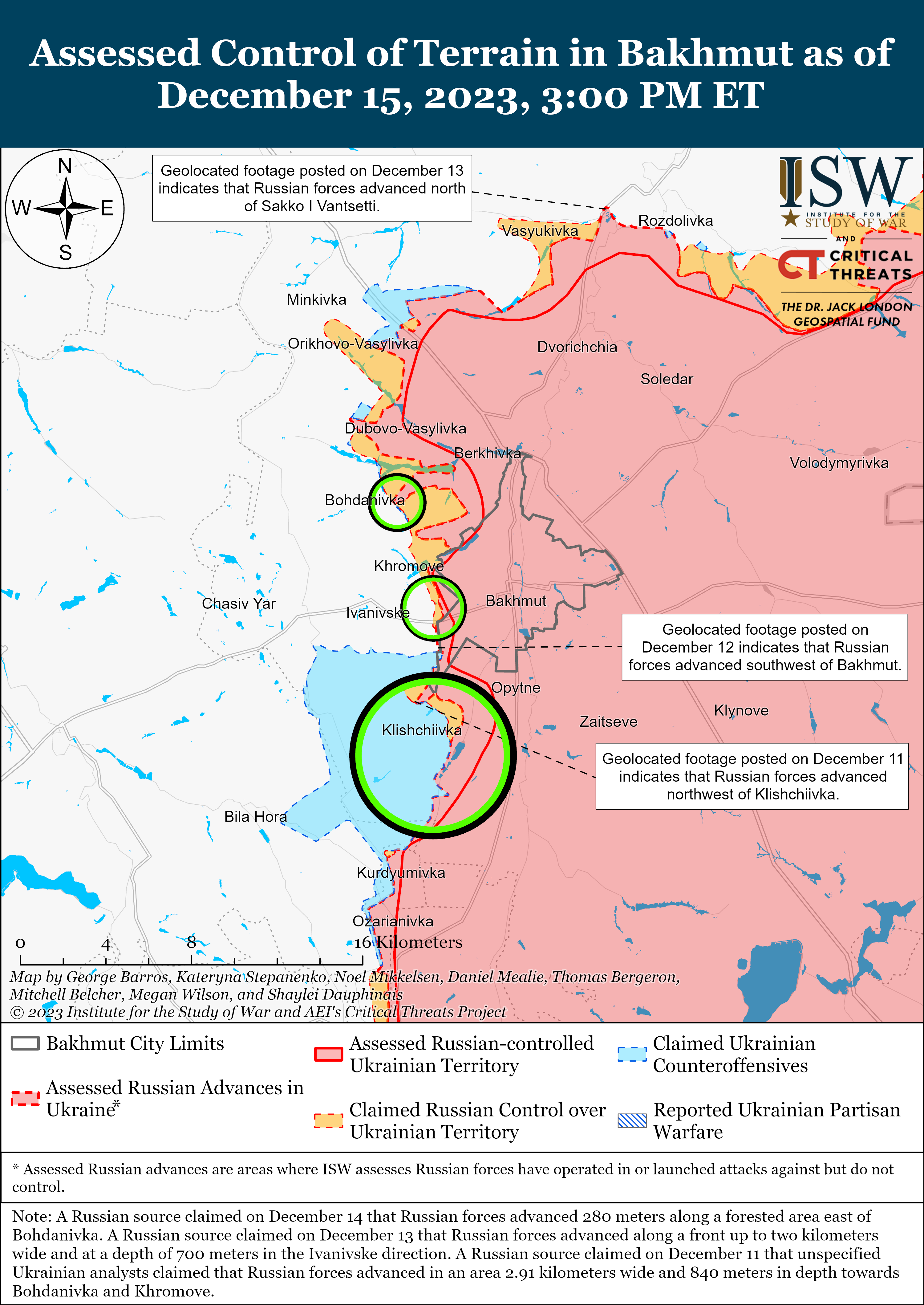 ВСУ наступают в Запорожской области: карты ISW