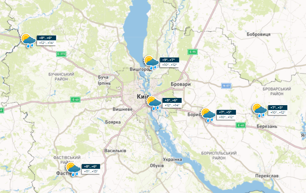 Україну знову накриє дощ і сильний вітер: прогноз погоди на завтра