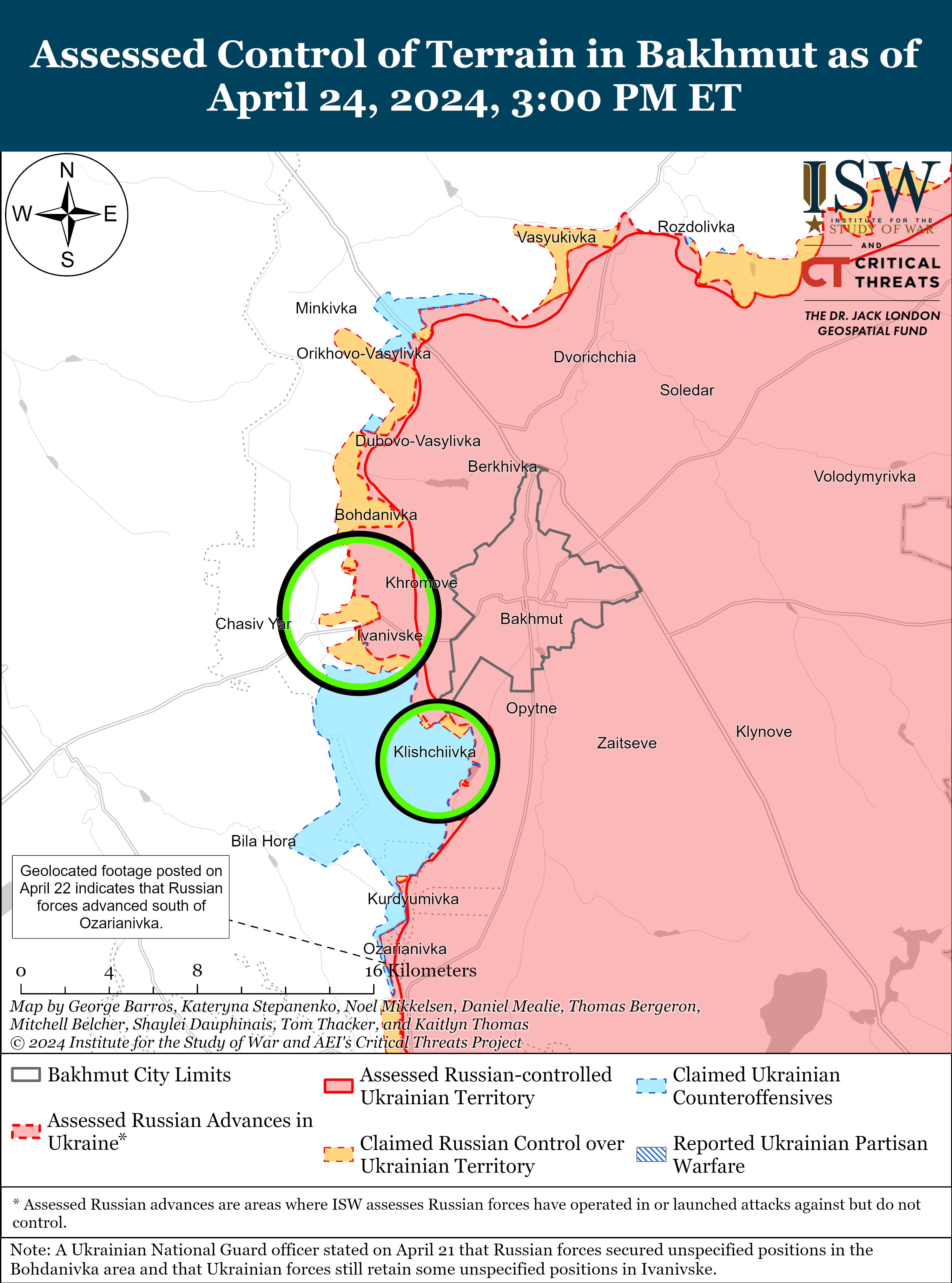ВСУ продвинулись в Крынках Херсонской области: карты боев ISW