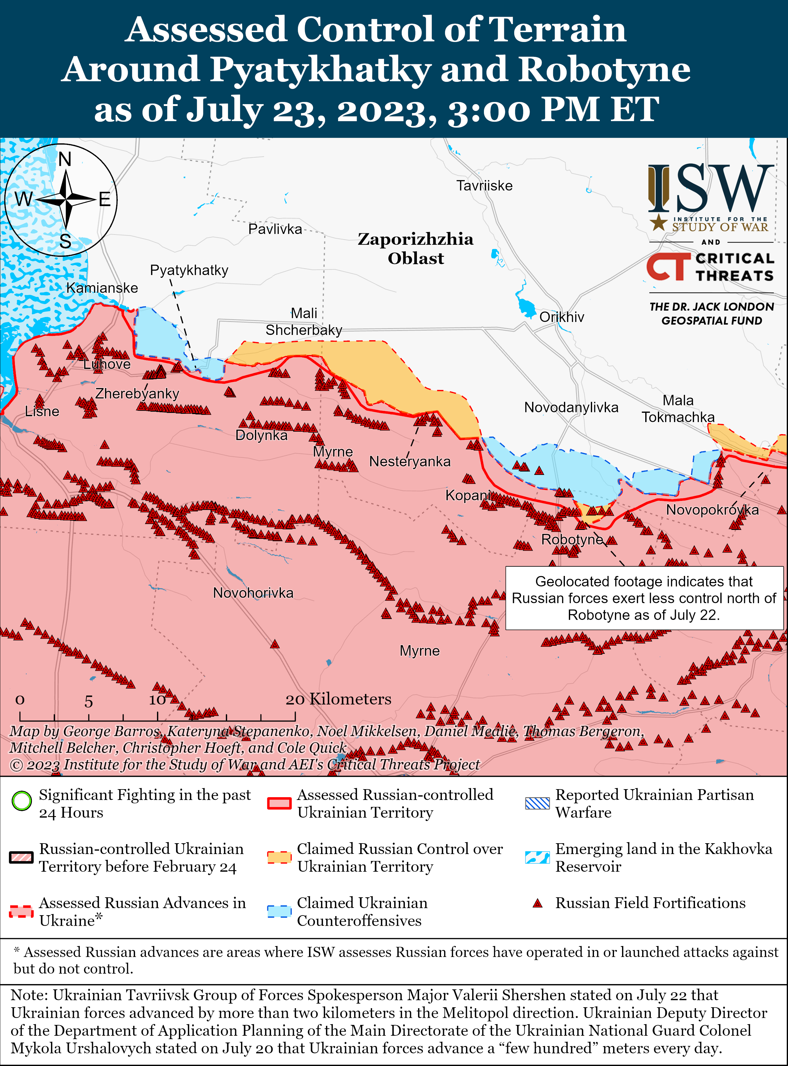 ВСУ продвигаются под Бахмутом и на юге, враг давит в районе Сватово: карты ISW