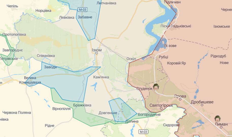 Актуальна карта війни: які зміни на Харківському напрямку