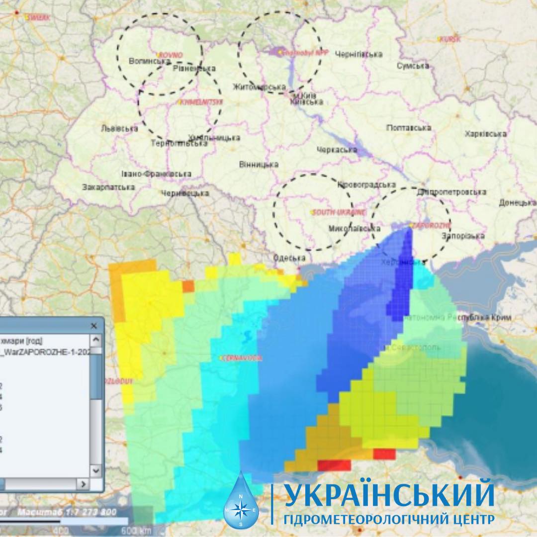 Вчені змоделювали новий прогноз переміщення радіації в разі аварії на ЗАЕС