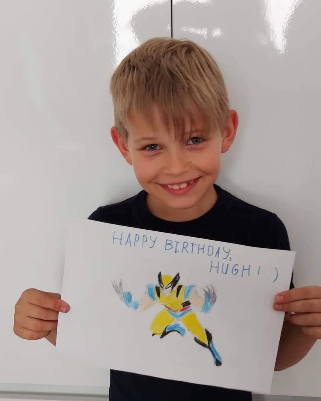 Хью Джекман получил трогательное поздравление от 7-летнего Кости из Одессы (фото и видео)