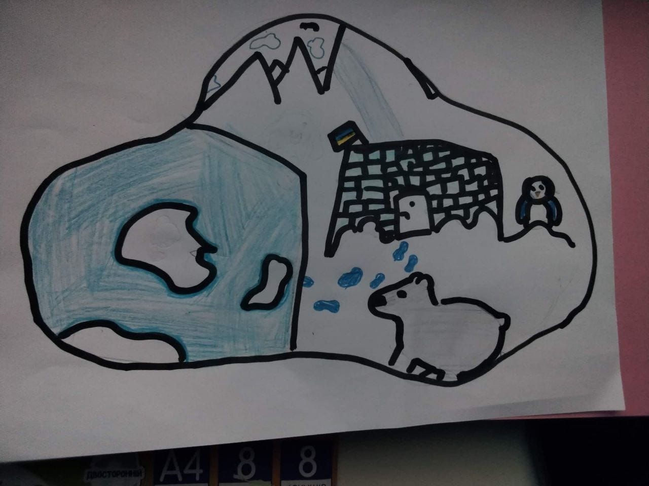 Полярники показали поздравления от школьников из оккупированного Энергодара: вот что пишут дети