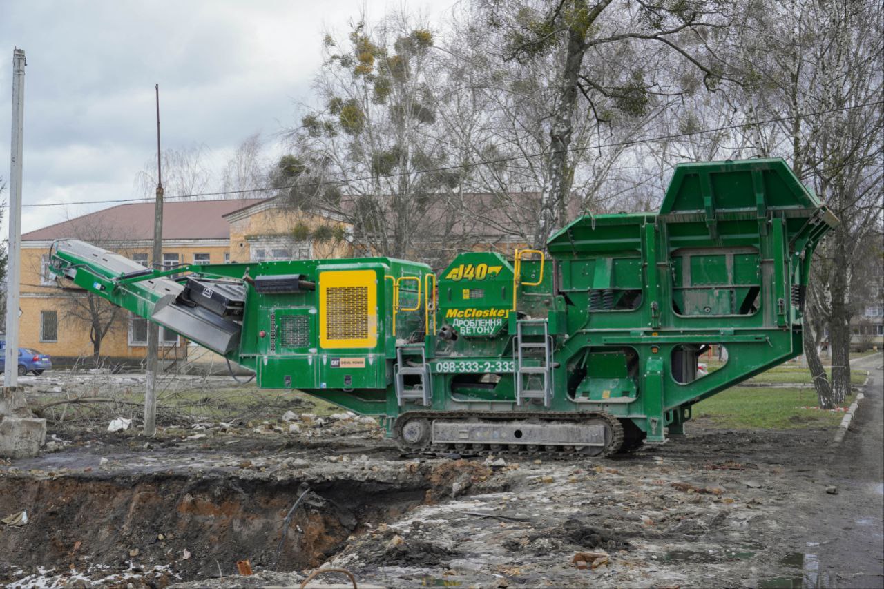У Гостомелі відновлюють зруйновані росіянами будинки унікальною технологією (фото)